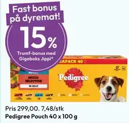 Gigaboks Pedigree Pouch 40 x 100 g tilbud