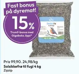 Gigaboks Solsikkefrø til fugl 4 kg tilbud
