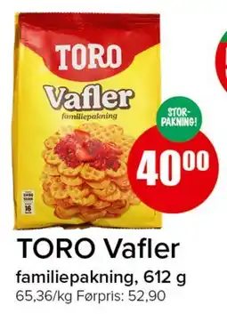 Spar TORO Vafler tilbud