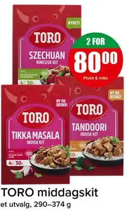 Spar TORO middagskit tilbud