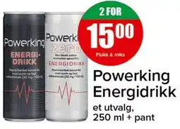 Spar Powerking Energidrikk tilbud