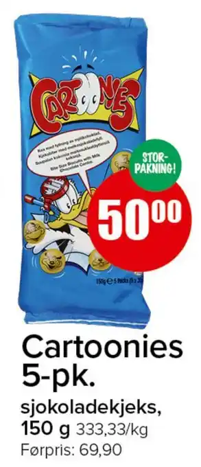 Spar Cartoonies 5-pk tilbud