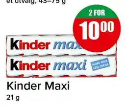 Spar Kinder Maxi tilbud