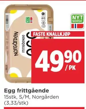 Meny Egg frittgående tilbud