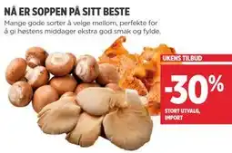 Meny NÅ ER SOPPEN PÅ SITT BESTE tilbud