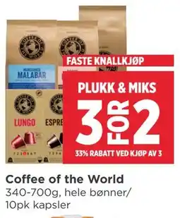 Meny Coffee of the World tilbud
