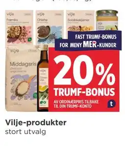 Meny Vilje-produkter tilbud