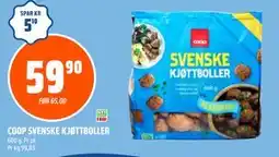 Coop Obs COOP SVENSKE KJØTTBOLLER tilbud