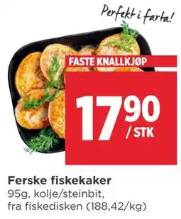 Meny Ferske fiskekaker tilbud