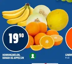 Coop Obs HONNINGMELON, BANAN OG APPELSIN tilbud