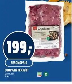 Coop Obs COOP GRYTEKJØTT tilbud