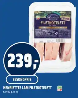 Coop Obs HENRIETTES LAM FILETKOTELETT tilbud