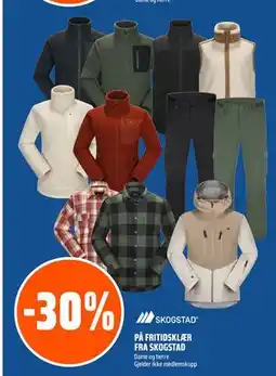 Coop Obs PÅ FRITIDSKLÆR FRA SKOGSTAD tilbud
