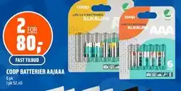 Coop Obs COOP BATTERIER AA/AAA tilbud