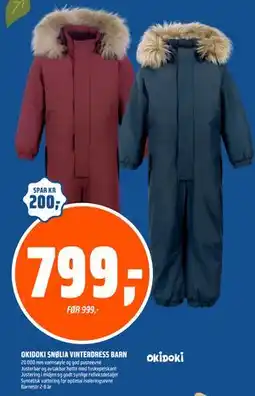 Coop Obs OKIDOKI SNØLIA VINTERDRESS BARN tilbud