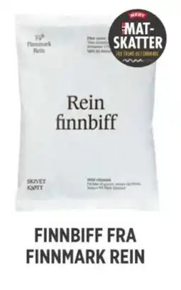 Meny Finnmark rein finnbiff tilbud