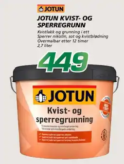 Coop Byggmix Jotun kvist- og sperregrunn tilbud