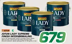 Coop Byggmix Jotun lady supreme finish interiørmaling tilbud