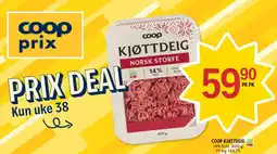Coop Prix Coop kjøttdeig tilbud