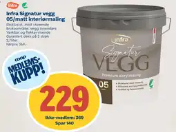 Coop Byggmix Infra Signatur vegg 05/matt interiørmaling tilbud