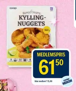 Coop Prix Coop super crispy kylling-nuggets tilbud