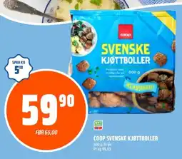 Coop Obs Coop svenske kjøttboller tilbud