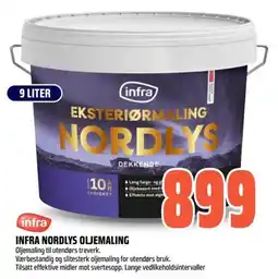 Obs Bygg Infra nordlys oljemaling tilbud