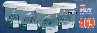 Infra tre & panel interiørmaling