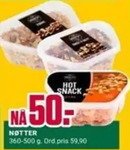 Europris Hot Snack Nøtter tilbud