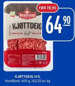 Rema 1000 KJØTTDEIG 14% tilbud