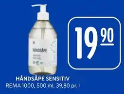 Rema 1000 HÅNDSÅPE SENSITIV tilbud
