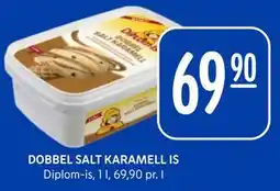 Rema 1000 DOBBEL SALT KARAMELL IS tilbud