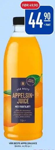 Rema 1000 VÅR BESTE APPELSINJUICE tilbud