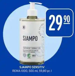 Rema 1000 SJAMPO SENSITIV tilbud