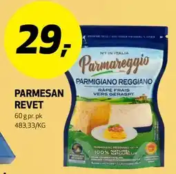 Bunnpris PARMESAN REVET tilbud