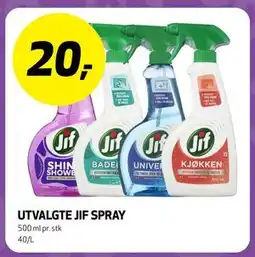 Bunnpris UTVALGTE JIF SPRAY tilbud