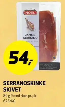 Bunnpris SERRANOSKINKE SKIVET tilbud