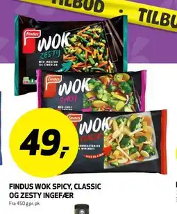 Bunnpris FINDUS WOK SPICY, CLASSIC OG ZESTY INGEFÆR tilbud