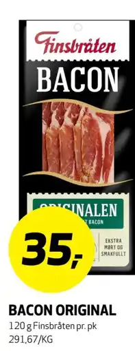 Bunnpris BACON ORIGINAL tilbud