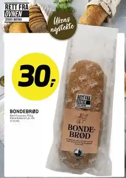 Bunnpris BONDEBRØD tilbud