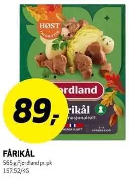 Bunnpris FÅRIKÅL tilbud