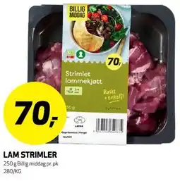 Bunnpris LAM STRIMLER tilbud
