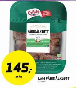 Bunnpris LAM FÅRIKÅLKJØTT tilbud