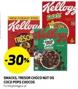 Bunnpris SMACKS, TRESOR CHOCO NUT OG COCO POPS CHOCOS tilbud