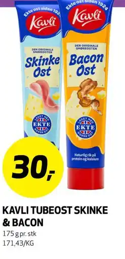 Bunnpris KAVLI TUBEOST SKINKE & BACON tilbud