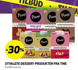 Bunnpris UTVALGTE DESSERT-PRODUKTER FRA TINE tilbud