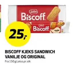 Bunnpris BISCOFF KJEKS SANDWICH VANILJE OG ORIGINAL tilbud