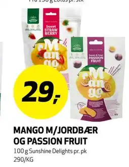 Bunnpris MANGO M/JORDBÆR OG PASSION FRUIT tilbud
