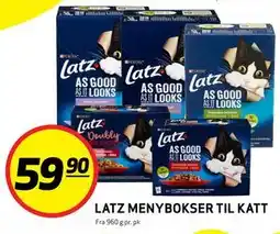 Bunnpris LATZ MENYBOKSER TIL KATT tilbud