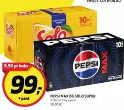 Bunnpris PEPSI MAX OG SOLO SUPER tilbud